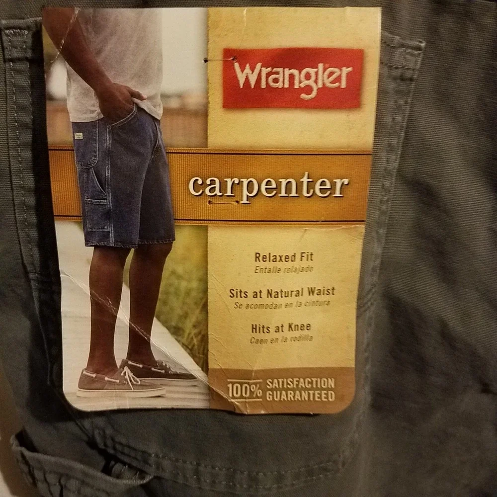 Wrangler Carpenter Shorts Relaxed Fit Mens Size 42Reg New‎ With Tags 10